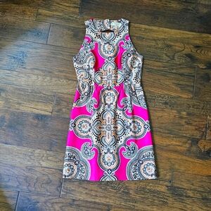 Moulinette Soeurs Pink and Black Backless Dress